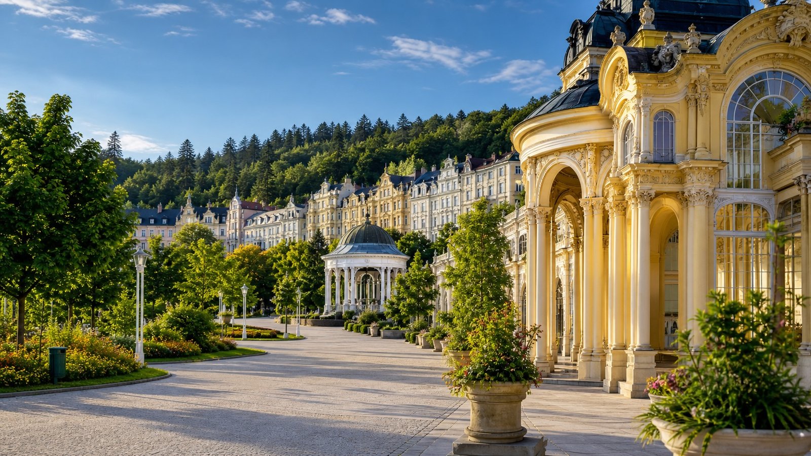 Marienbad spa town in the Czech Republic