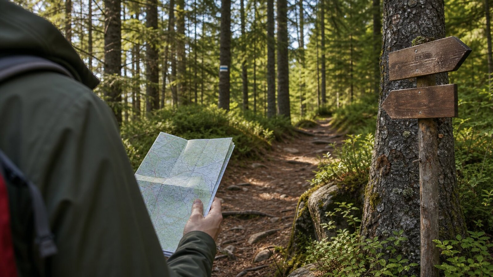 Wanderweg im Kaiserwald bei Marienbad
